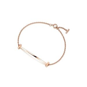 Tiffany&Co. T Smile Bracelet Rose Gold